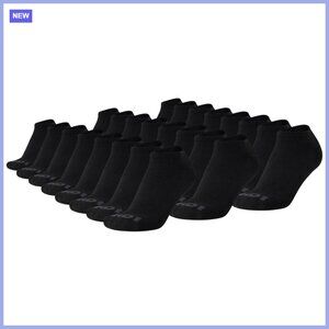 Athletic Cushion Low Cut Socks, 24 Pack, 97% Polyester 3% Spandex